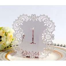 Table Card Wedding Supplies Laser Cut Card Number Card